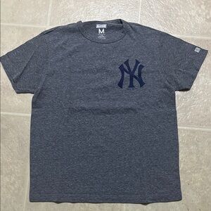 Men's Heather Gray Yankees Logo T-Shirt
